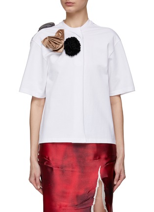 首图 - 点击放大 - PRADA - 立体玫瑰缀饰上衣