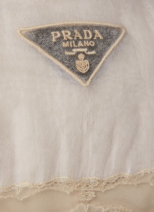  - PRADA - 蕾丝透视西装长款外套