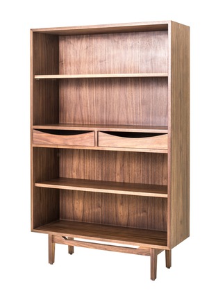 细节 –点击放大 - STELLAR WORKS - Risom Walnut Wood Shelves