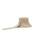 模特儿示范图 - 点击放大 - JACQUEMUS - LE BOB BANDO 帽带亚麻渔夫帽