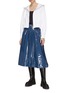 模特儿示范图 - 点击放大 - AUTOPILOT - Pleated Detail High Waist Midi Skirt