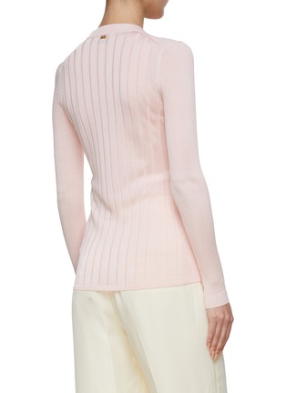 背面 - 点击放大 - ST. JOHN - Ribbed Knit V-Neck Cardigan
