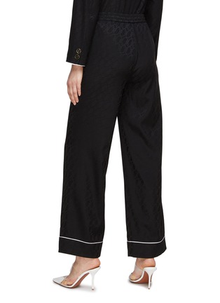 背面 - 点击放大 - ST. JOHN - Cursive Icon Stretch Silk Jacquard Pyjama Pants