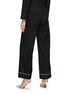 背面 - 点击放大 - ST. JOHN - Cursive Icon Stretch Silk Jacquard Pyjama Pants