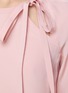  - ST. JOHN - Asymmetric Bow Detailing Silk Blouse