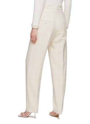 背面 - 点击放大 - ST. JOHN - Pleated Plaid High Waist Suiting Pants