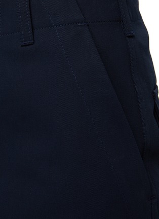  - ST. JOHN - High Rise Wide Leg Cotton Twill Pants