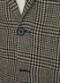  - HAVRE STUDIO - 钮扣后背开衩单排扣平驳领格纹西服外套