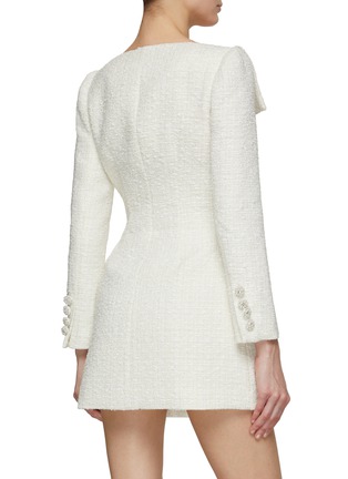 背面 - 点击放大 - SELF-PORTRAIT - 露肩粗花呢连衣裙