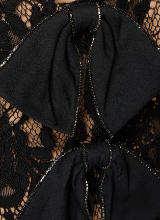  - SELF-PORTRAIT - 蝴蝶结饰蕾丝方领上衣