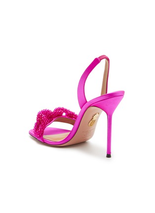  - AQUAZZURA - 缎面珠串缀饰高跟鞋