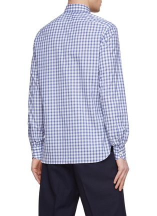 背面 - 点击放大 - ISAIA - Wide Collar Check Cotton Shirt