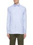 首图 - 点击放大 - ISAIA - Wide Collar Herringbone Cotton Shirt