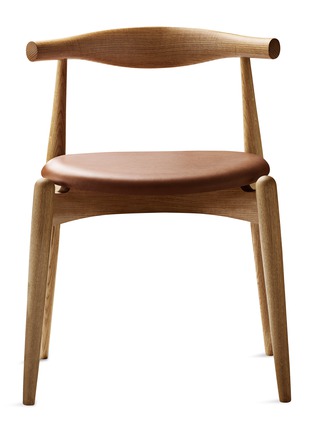 首图 –点击放大 - CARL HANSEN & SØN - CH20 ELBOW 皮革坐垫橡木休闲椅