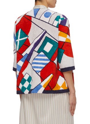 背面 - 点击放大 - LILYEVE - 开襟印花毛圈外套