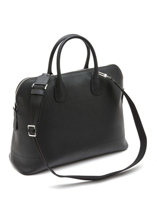 细节 - 点击放大 - VALEXTRA - ‘Mylogo’ Grained Leather Tote Bag