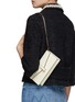 正面 -点击放大 - VALEXTRA - Iside Millepunte Calfskin Leather Clutch Bag