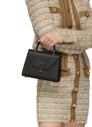 正面 -点击放大 - VALEXTRA - Micro ‘Iside’ Millepunte Calfskin Leather Bag