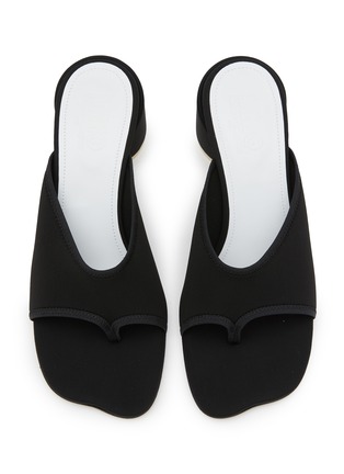 细节 - 点击放大 - MM6 MAISON MARGIELA - 分趾中跟穆勒凉鞋