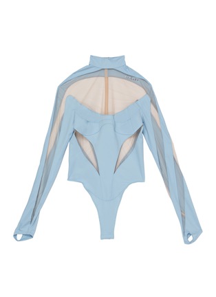 首图 - 点击放大 - MUGLER - 丝网切割拼接连体衣
