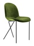 细节 –点击放大 - THE CONRAN SHOP - CROSS LEG 交叉脚镂空天鹅绒座椅 — 海岸绿