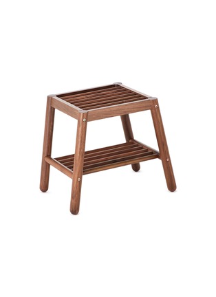 细节 –点击放大 - THE CONRAN SHOP - 核桃木镂空矮凳