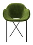 首图 –点击放大 - THE CONRAN SHOP - CROSS LEG 交叉脚镂空天鹅绒座椅 — 海岸绿