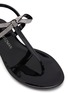 细节 - 点击放大 - STUART WEITZMAN - ‘Bow’ Crystal Embellished Bow Motif Sandals