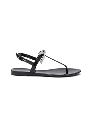 首图 - 点击放大 - STUART WEITZMAN - ‘Bow’ Crystal Embellished Bow Motif Sandals