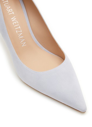 细节 - 点击放大 - STUART WEITZMAN - 绒面尖头高跟鞋