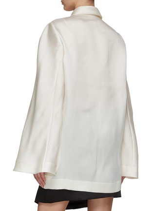 背面 - 点击放大 - GIA STUDIOS - 真丝衬衫式夹克