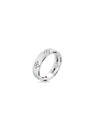 首图 - 点击放大 - ROBERTO COIN - LOVE IN VERONA 钻石红宝石点缀 18K 白金戒指