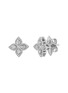 首图 - 点击放大 - ROBERTO COIN - PRINCESS FLOWER 钻石点缀花卉造型 18K 白金耳环
