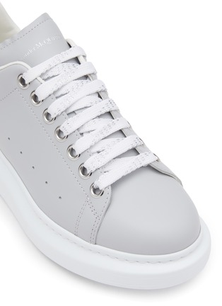细节 - 点击放大 - ALEXANDER MCQUEEN - ‘Larry’ Low Top Leather Oversized Sneakers