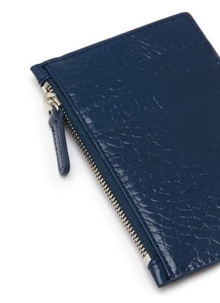 细节 - 点击放大 - GU_DE - MINI G 鳄鱼纹真皮钱包