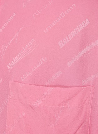  - BALENCIAGA - LOGO 提花衬衫连衣裙