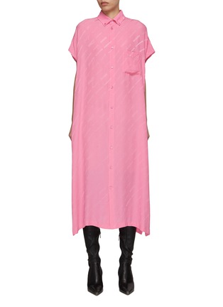 首图 - 点击放大 - BALENCIAGA - LOGO 提花衬衫连衣裙