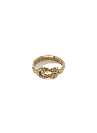 首图 - 点击放大 - JOHN HARDY - ‘Classic Chain’ 14K Gold Knotted Double Chain Ring