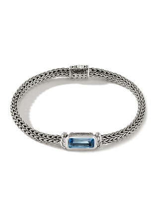 首图 - 点击放大 - JOHN HARDY - ‘Classic Chain’ Silver Aquamarine Extra Small Chain Bracelet