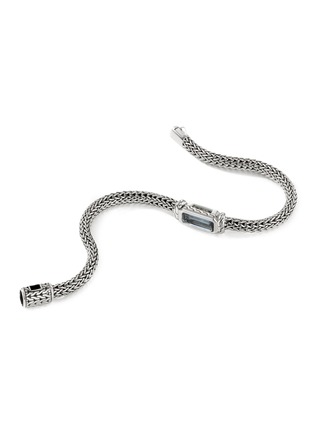 细节 - 点击放大 - JOHN HARDY - ‘Classic Chain’ Silver London Blue Topaz Extra Small Chain Bracelet