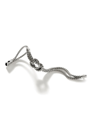 细节 - 点击放大 - JOHN HARDY - ‘Classic Chain’ Silver Knotted Double Slim Chain Bracelet