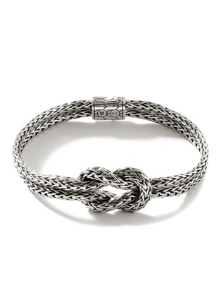 首图 - 点击放大 - JOHN HARDY - ‘Classic Chain’ Silver Knotted Double Slim Chain Bracelet