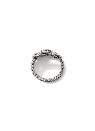 细节 - 点击放大 - JOHN HARDY - ‘Classic Chain’ Silver Knotted Double Chain Ring