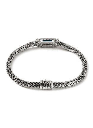 细节 - 点击放大 - JOHN HARDY - ‘Classic Chain’ Silver London Blue Topaz Extra Small Chain Bracelet