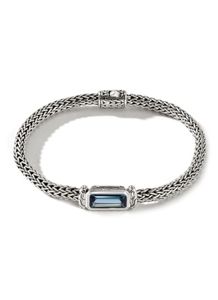 首图 - 点击放大 - JOHN HARDY - ‘Classic Chain’ Silver London Blue Topaz Extra Small Chain Bracelet