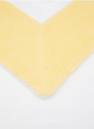 细节 –点击放大 - ABYSS - PORTOFINO 沙滩毛巾 - 白色/黄色
