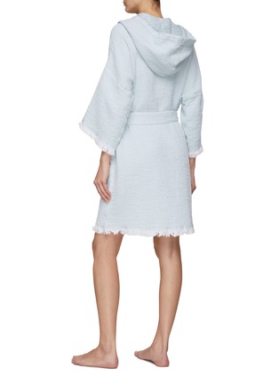 背面 –点击放大 - ABYSS & HABIDECOR - Bees Hooded Bathrobe Aqua — Extra Large