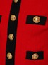  - BALMAIN - 撞色针织短袖开衫