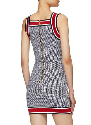 背面 - 点击放大 - BALMAIN - MONOGRAM 针织连衣裙