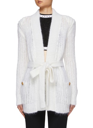 首图 - 点击放大 - BALMAIN - 系带针织开衫